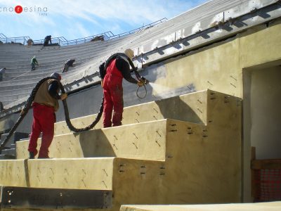 Impermeabilizzazione in resina del Foro Italico