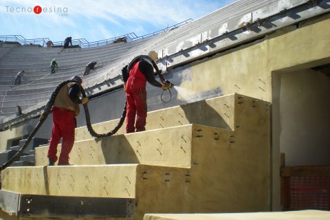 Impermeabilizzazione in resina del Foro Italico